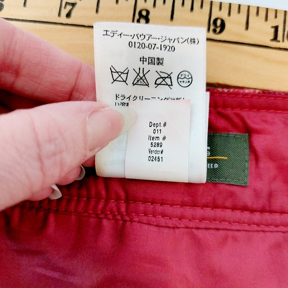 Red‎ Plaid Wool Wrap Maxi Skirt size 8 Petite Eddie Bauer Wool #5289 Christmas - Picture 5 of 8